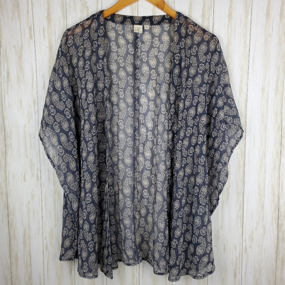 BP boho paisley print kimono duster Nordstrom M/L